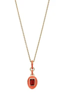 Cast The Stone Charm Necklace in Garnet at Nordstrom, Size 18