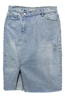 Tractr Kids' Asymmetric Waist Denim Skirt Indigo at Nordstrom,