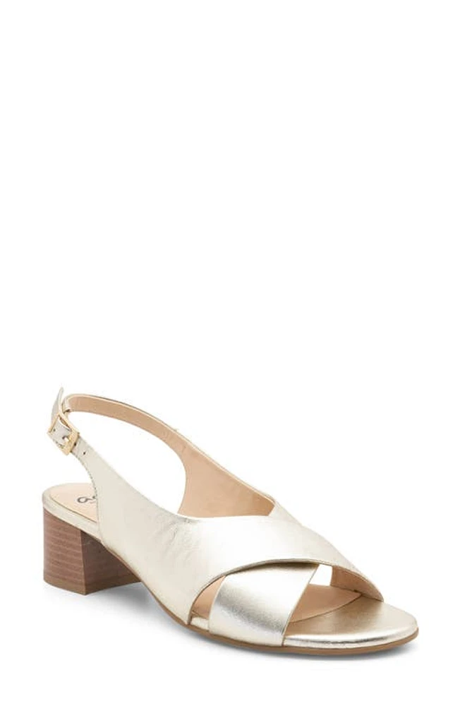 ara Petunia Slingback Sandal Platinum Metallic Calf at Nordstrom,