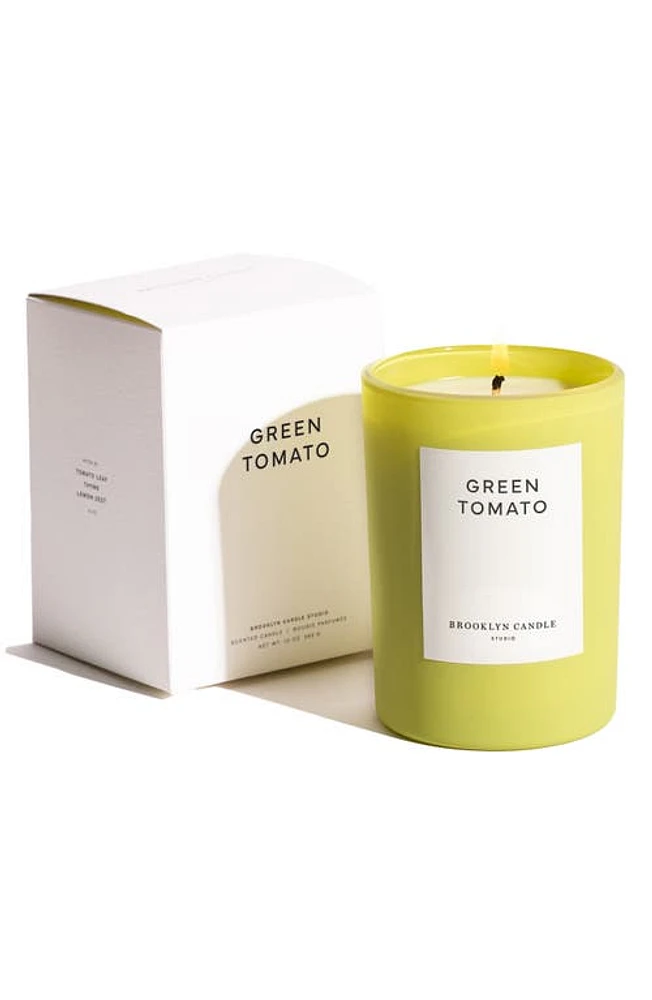 BROOKLYN CANDLE STUDIO Green Tomato Candle in Bright Green at Nordstrom