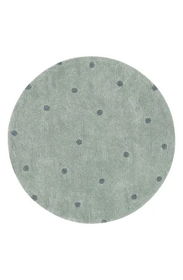 Lorena Canals Kids' Wasahable Round Dot Play Rug in Blue Sage Vintage Blue at Nordstrom