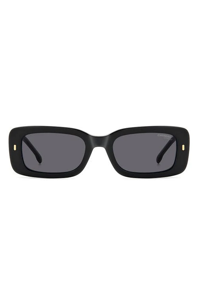 Carrera Eyewear 53mm Gradient Rectangular Sunglasses in Black/Grey at Nordstrom