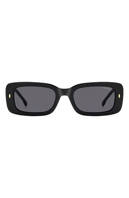 Carrera Eyewear 53mm Gradient Rectangular Sunglasses in Black/Grey at Nordstrom