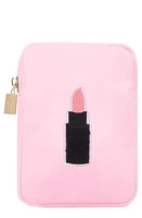 Bloc Bags Mini Lipstick Cosmetics Bag in Baby Pink at Nordstrom