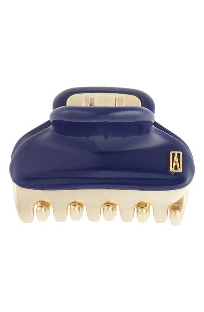 Alexandre de Paris Small Hair Clip in Navy Gold at Nordstrom