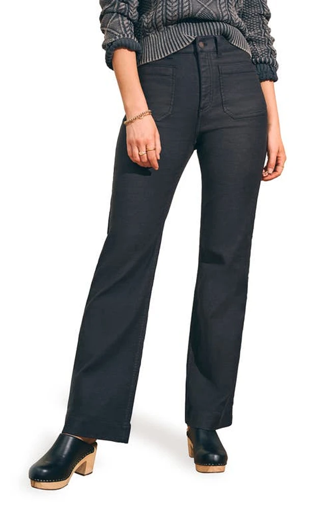 Faherty Stretch Terry Wide Leg Pants at Nordstrom,