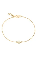 MADE BY MARY Freshwater Pearl Bracelet in Gold at Nordstrom