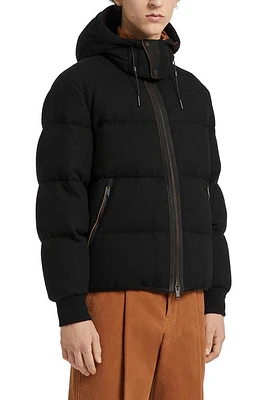 ZEGNA Oasi Channel Quilted Cashmere Down Jacket Brown at Nordstrom, Us