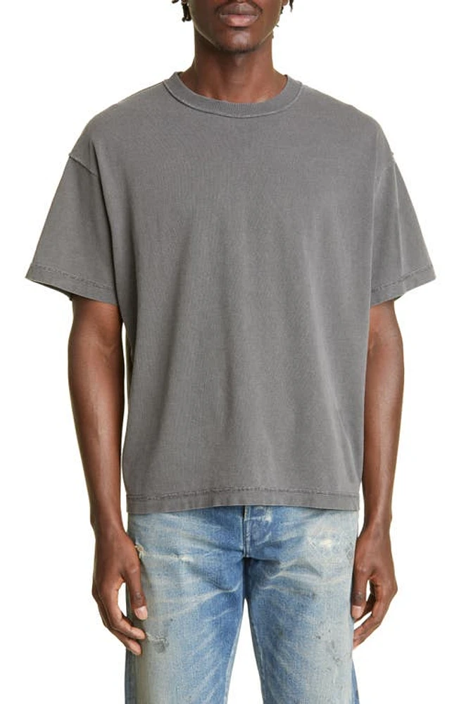 John Elliott Men's Oversize Reverse Crop T-Shirt Washed Black at Nordstrom,