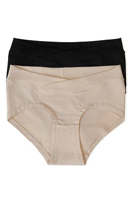 Kindred Bravely Assorted 2-Pack Maternity Hipster Briefs at Nordstrom,