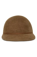 Gigi Burris Millinery Ana Velour Felt Cap in Pecan at Nordstrom