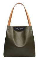 rag & bone Passenger Leather Tote in Olvngt/Black at Nordstrom