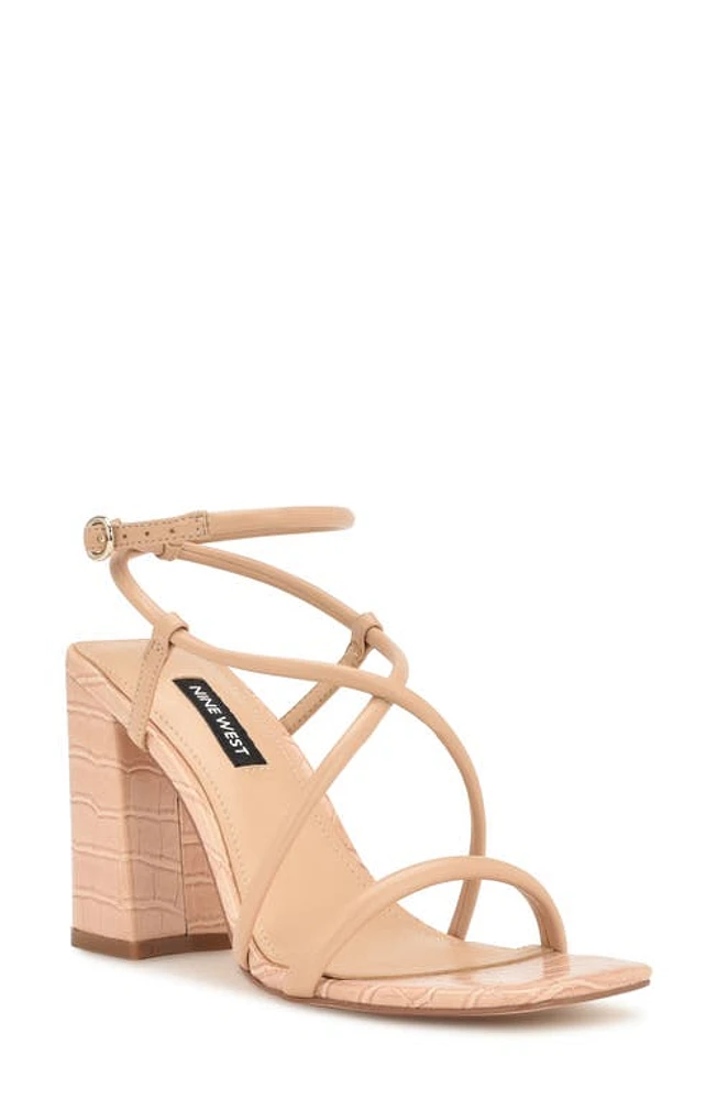 Nine West Yeera Ankle Strap Sandal Light Pink 680 at