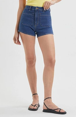 Rolla's Dusters High Waist Denim Shorts Billie Blue at Nordstrom,