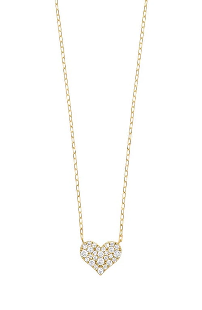 Bony Levy Mika Diamond Heart Pendant Necklace in 18K Yellow Gold at Nordstrom