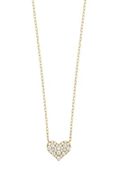 Bony Levy Mika Diamond Heart Pendant Necklace in 18K Yellow Gold at Nordstrom