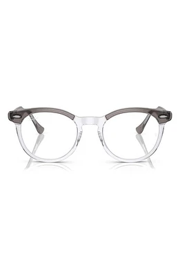 Ray-Ban 51mm Square Optical Glasses in Dark Grey at Nordstrom