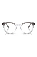 Ray-Ban 51mm Square Optical Glasses in Dark Grey at Nordstrom