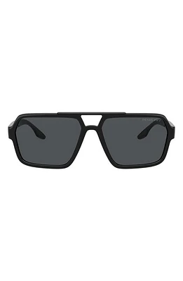 PRADA SPORT 59mm Rectangle Sunglasses in Black at Nordstrom