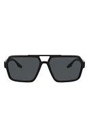 PRADA SPORT 59mm Rectangle Sunglasses in Black at Nordstrom