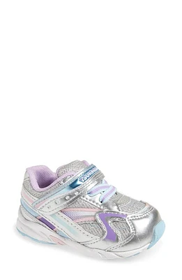 Tsukihoshi Kids' Glitz Washable Sneaker Silver/Lavender at Nordstrom