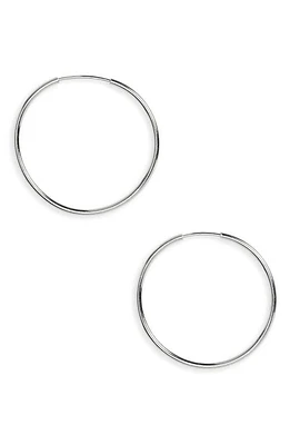 Argento Vivo Sterling Silver Argento Vivo Endless Hoop Earrings at Nordstrom