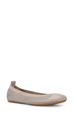 Yosi Samra Samara Foldable Ballet Flat Taupe Patent at Nordstrom,