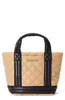 MZ Wallace Mini Empire Quilted Nylon Tote in Camel/black at Nordstrom