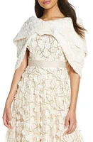 Eliza J Faux Fur Shawl in Ivory at Nordstrom, Size Small