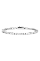 Nordstrom Cubic Zirconia Tennis Bracelet in Clear- Silver at Nordstrom