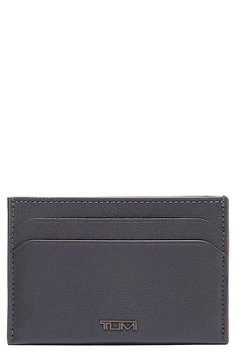 Tumi Nassau Slim Leather Card Case in Grey Texture at Nordstrom