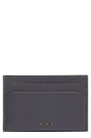 Tumi Nassau Slim Leather Card Case in Grey Texture at Nordstrom