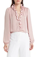 KOBI HALPERIN Gabby Long Sleeve Hammered Satin Blouse at Nordstrom,