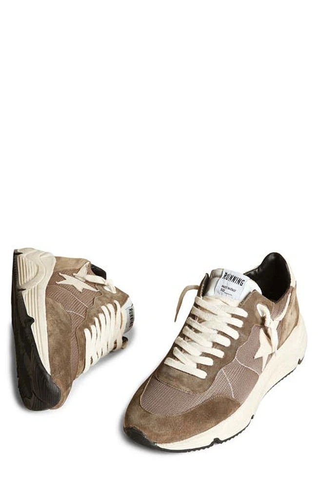 Golden Goose Running Sole Sneaker Olive Green/Cream at Nordstrom,