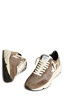 Golden Goose Running Sole Sneaker Olive Green/Cream at Nordstrom,