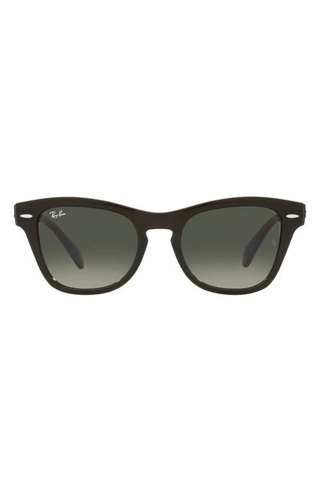 Ray-Ban 53mm Gradient Square Sunglasses in Grey Flash at Nordstrom