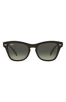 Ray-Ban 53mm Gradient Square Sunglasses in Grey Flash at Nordstrom