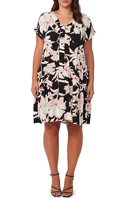 Estelle Acai Floral Dress Cream/Black at Nordstrom,