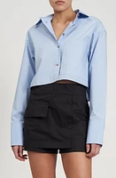 Rebecca Minkoff Layne Crop Button-Up Shirt at Nordstrom,