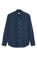 sandro Linen Button-Up Shirt at Nordstrom,