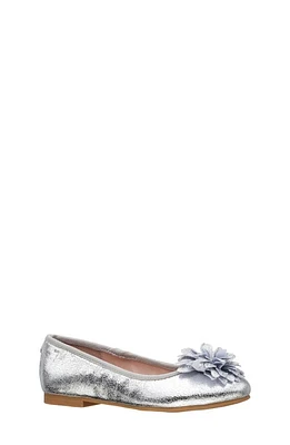 Nina Kids' Jeanesse Ballet Flat Silver Metallic at Nordstrom, M