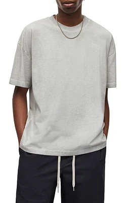 AllSaints Max Cotton T-Shirt in Metallic Grey at Nordstrom, Size Xx-Large