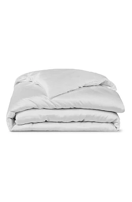 Sijo Eucalyptus Tencel Lyocell Duvet Cover in Snow at Nordstrom, Size Twin