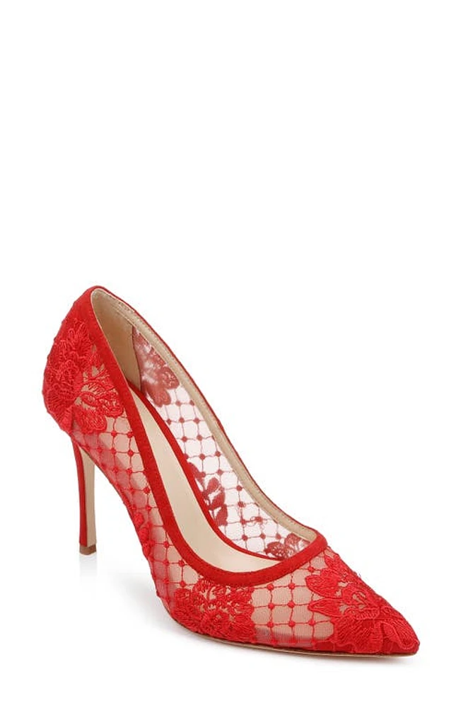 L'AGENCE Anais Embroidered Lace Pump at Nordstrom,