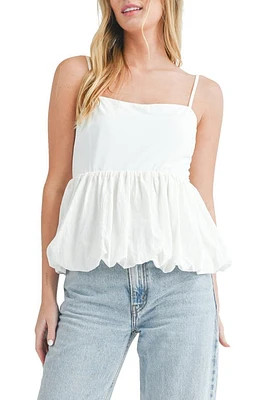 All Favor Peplum Bubble Top White at Nordstrom,