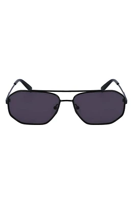 FERRAGAMO 60mm Navigator Sunglasses in Black at Nordstrom