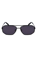 FERRAGAMO 60mm Navigator Sunglasses in Black at Nordstrom