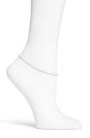 SHYMI Cubic Zirconia Tennis Anklet in Gold/White at Nordstrom