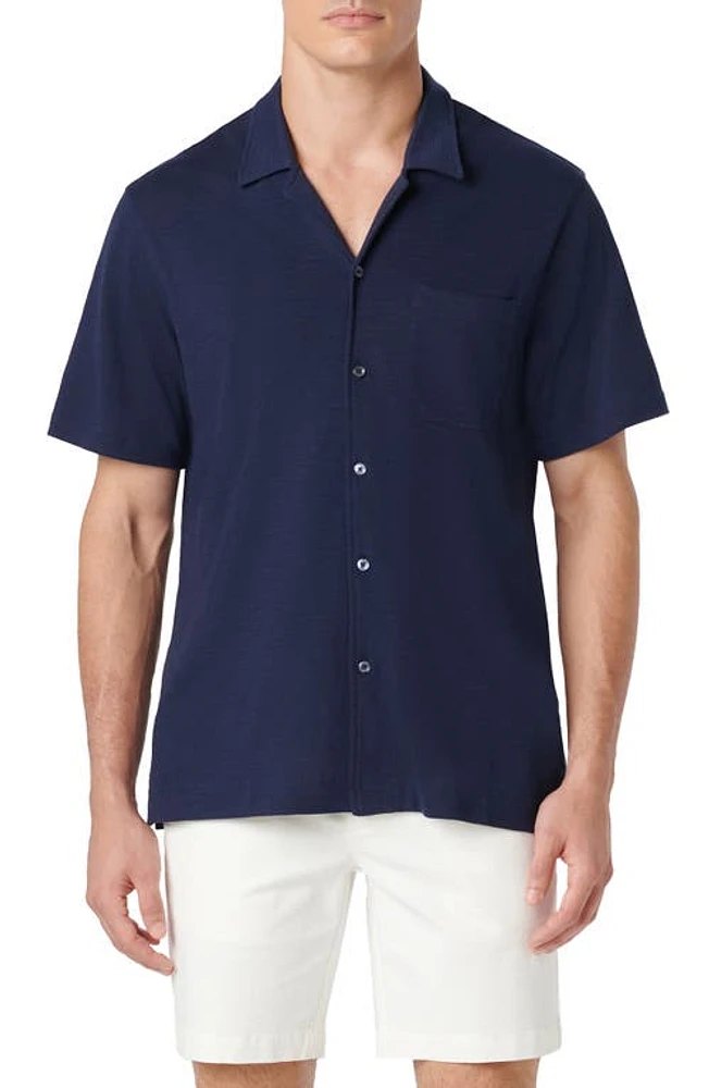 Bugatchi Knit Camp Shirt at Nordstrom,