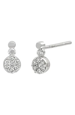 Bony Levy Mika Diamond Stud Earrings in 18K White Gold at Nordstrom